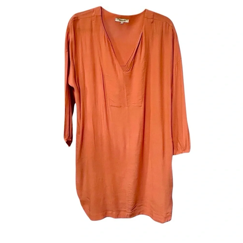 Madewell Du Jour Tunic Shirt Dress – Rosewood Pink | Size M - Picture 4 of 6